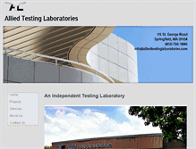 Tablet Screenshot of alliedtestinglaboratories.com